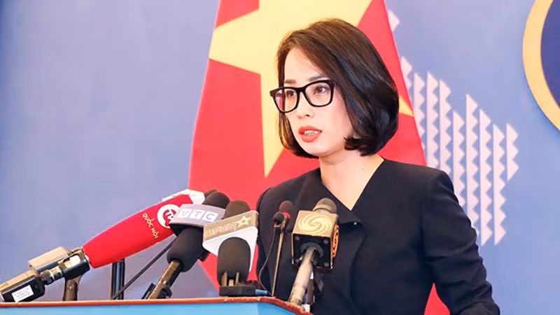 Người Phát ngôn Bộ Ngoại giao Việt Nam Phạm Thu Hằng. (Ảnh: TTXVN)