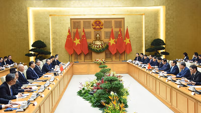 Thủ tướng Phạm Minh Chính hội kiến Tổng Bí thư, Chủ tịch Trung Quốc Tập Cận Bình.