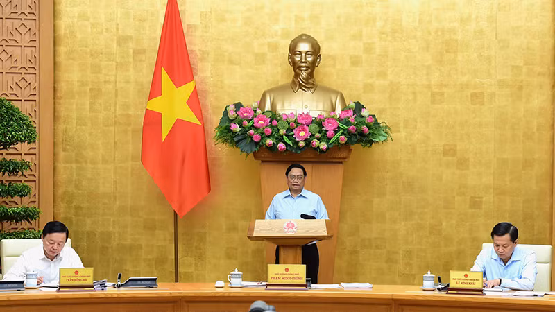 Thủ tướng Phạm Minh Chính dự và chủ trì phiên họp.