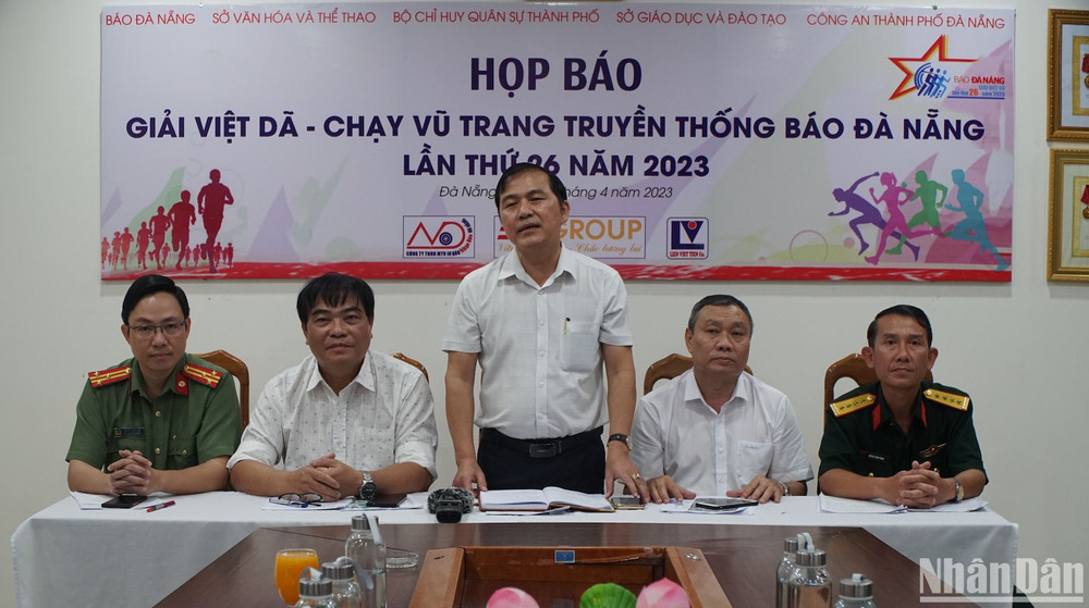 Ban tổ chức thông tin về Giải Việt dã - chạy Vũ trang truyền thống Báo Đà Nẵng năm 2023.