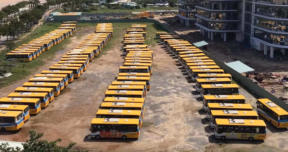 Chi nhánh II-Công ty cổ phần Công nghiệp Quảng An I tại Đà Nẵng hiện là doanh nghiệp nợ số tiền bảo hiểm xã hội lớn nhất. Trong ảnh là xe buýt do doanh nghiệp này đang vận hành tại Đà Nẵng.