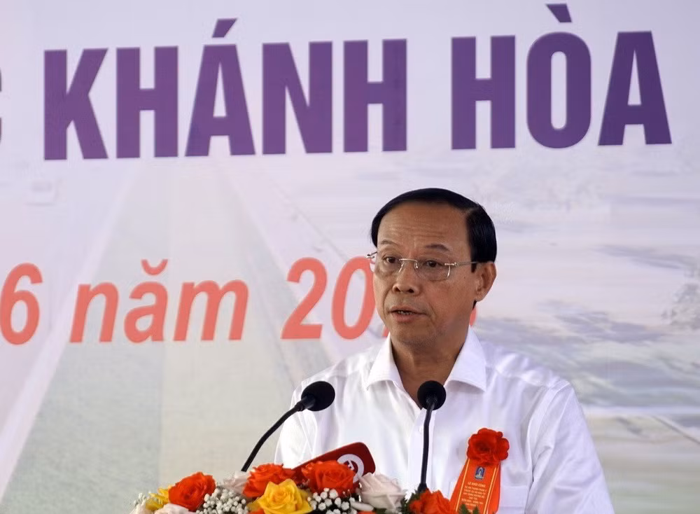 Đồng chí Nguyễn Văn Thọ, Chủ tịch Ủy ban nhân dân tỉnh Bà Rịa-Vũng Tàu phát biểu tại lễ khởi công.