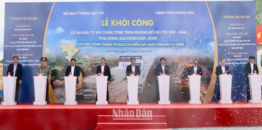 Khởi công dự án thành phần cao tốc bắc-nam, đoạn Vân Phong-Nha Trang