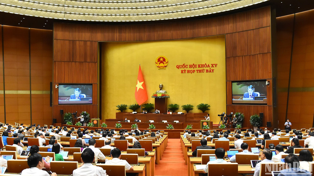 Quang cảnh phiên họp của Quốc hội, ngày 26/6/2024. (Ảnh: THỦY NGUYÊN)