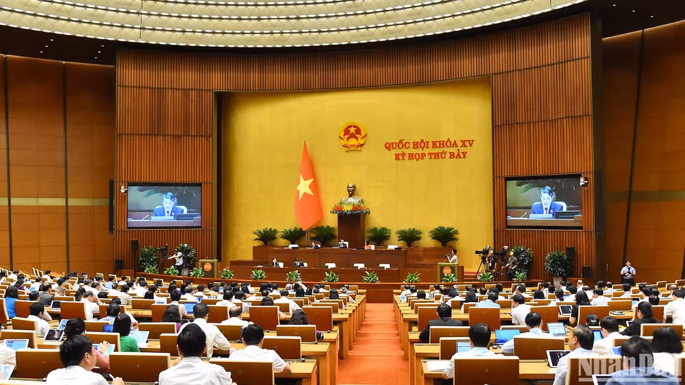 Quang cảnh phiên họp của Quốc hội, ngày 26/6/2024. (Ảnh: THỦY NGUYÊN)