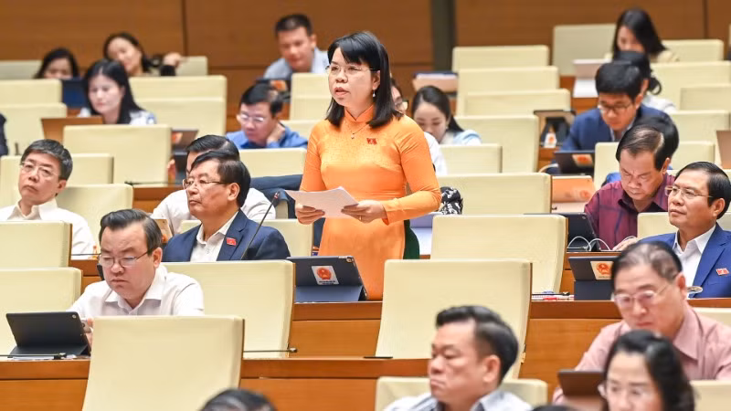 Đại biểu Nguyễn Ngọc Xuân - Đoàn đại biểu Quốc hội tỉnh Bình Dương. (Ảnh: DUY LINH)