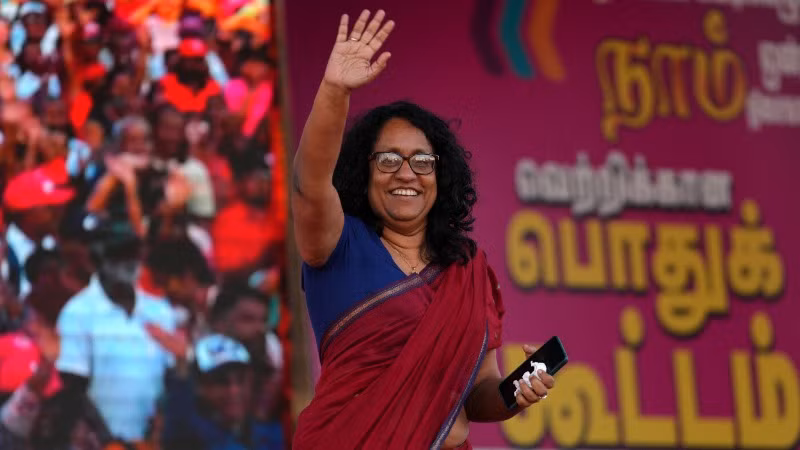 Thủ tướng nước Cộng hòa xã hội chủ nghĩa dân chủ Sri Lanka, bà Harini Amarasuriya. (Ảnh: Reuters) 