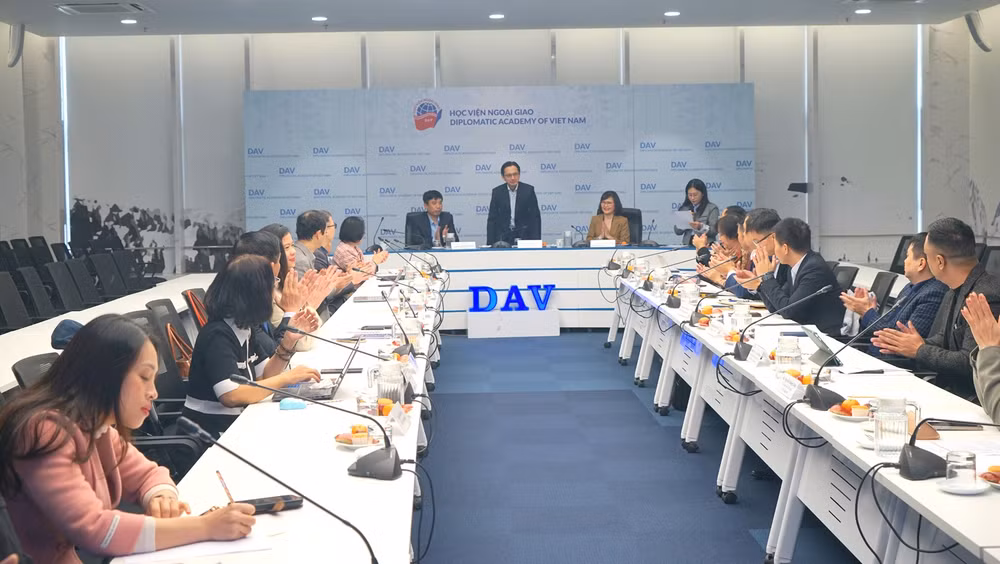 Toàn cảnh hội thảo thông tin đối ngoại về quyền con người trong tình hình mới. (Ảnh: TRUNG HƯNG)