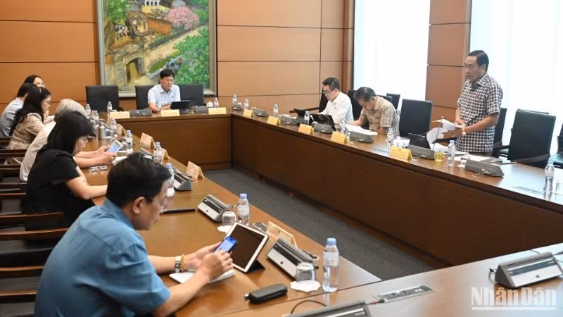 Quang cảnh phiên thảo luận tổ của Quốc hội, chiều 15/5/2025. (Ảnh: BÙI GIANG) 