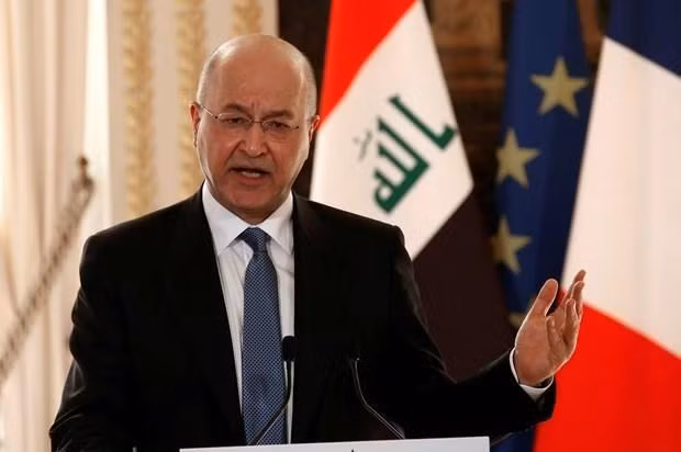 Tổng thống Iraq Barham Salih. (Ảnh: Reuters) 