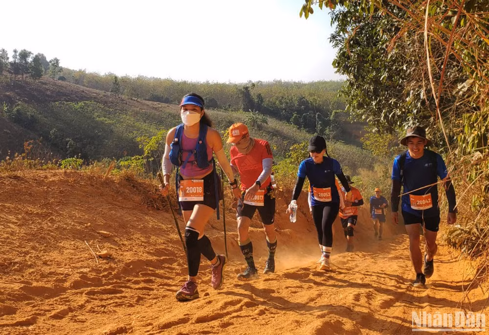 Các vận động viên chạy lên Điểm cao 1015 (Charlie), 1049 (Delta).