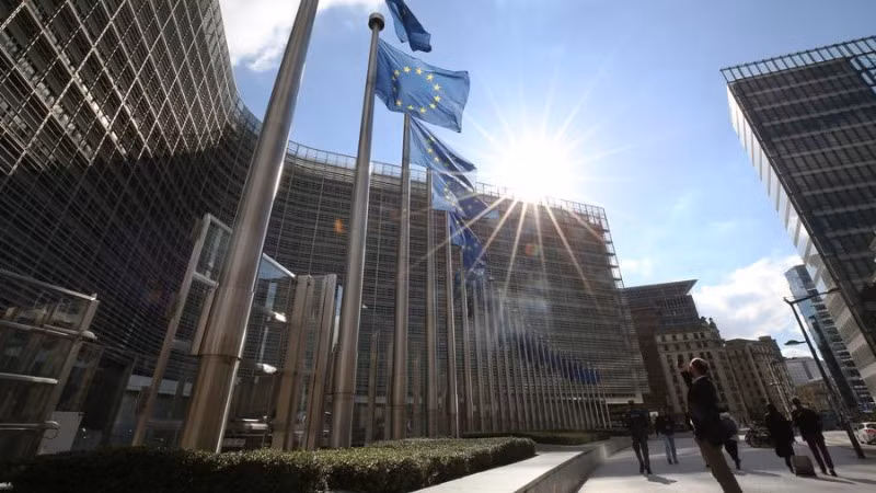 Tòa nhà Ủy ban châu Âu tại Brussels, Bỉ. (Ảnh: Xinhua) 