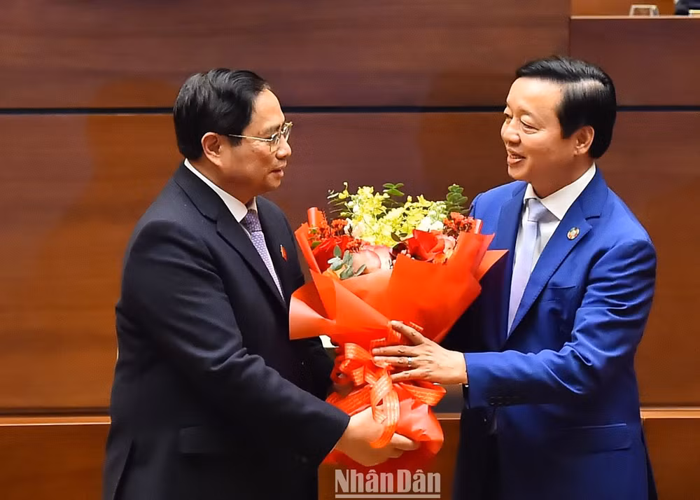 Sau khi được Quốc hội phê chuẩn bổ nhiệm chức vụ Phó Thủ tướng, ông Trần Hồng Hà vẫn đồng thời giữ chức Bộ trưởng Tài nguyên và Môi trường cho đến khi có quyết định mới liên quan vị trí này. (Ảnh: THỦY NGUYÊN)