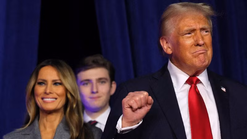 Ông Trump được xác định đã hội đủ tối thiểu 270 phiếu đại cử tri để đắc cử tổng thống Mỹ. (Ảnh: Reuters)