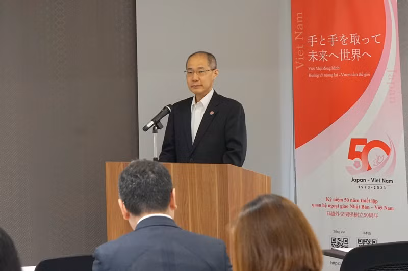 Ông Ando Kentaro, đại diện Tổng cục Quản lý xuất nhập cảnh và lưu trú Nhật Bản. (Ảnh: TRUNG HƯNG)