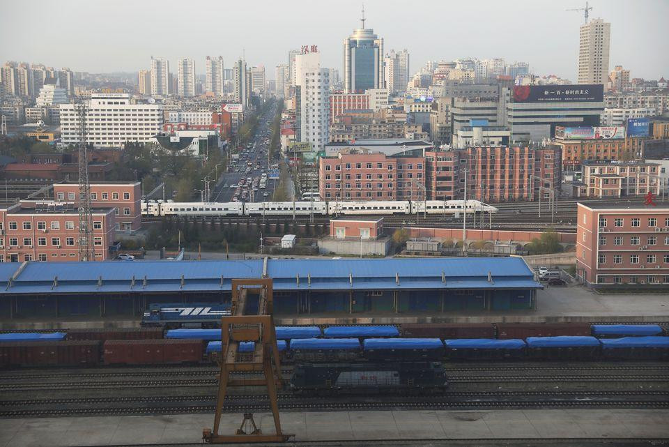 Tàu tại ga Đan Đông, tỉnh Liêu Ninh, Trung Quốc. (Ảnh minh họa: Reuters)