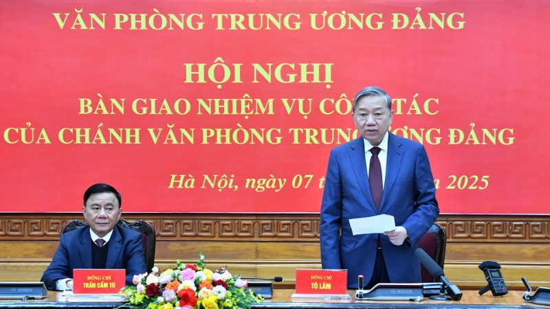 Tổng Bí thư Tô Lâm phát biểu chỉ đạo hội nghị. (Ảnh: ĐĂNG KHOA)