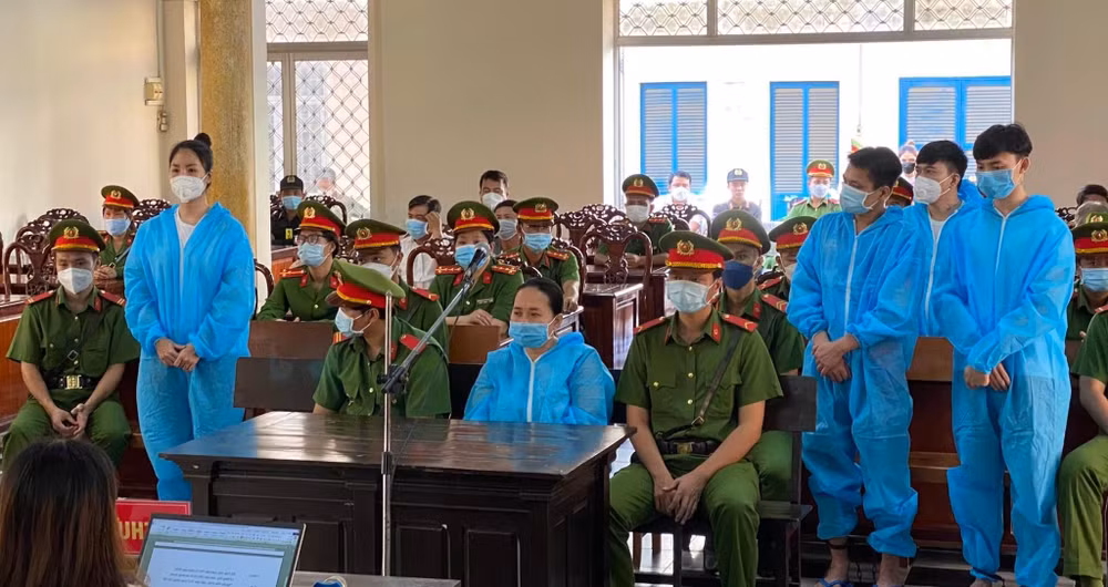 Các bị cáo trong vụ án.