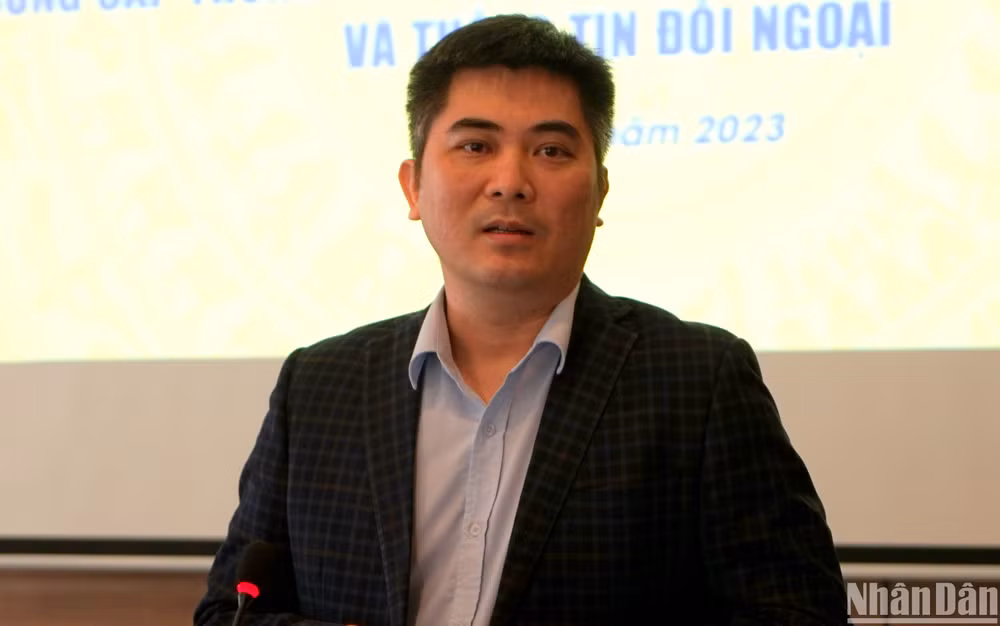 Ông Nguyễn Đức Tuân, Giám đốc Trung tâm Ứng cứu khẩn cấp không gian mạng, Cục An toàn thông tin (Bộ Thông tin và Truyền thông). (Ảnh: TRUNG HƯNG)