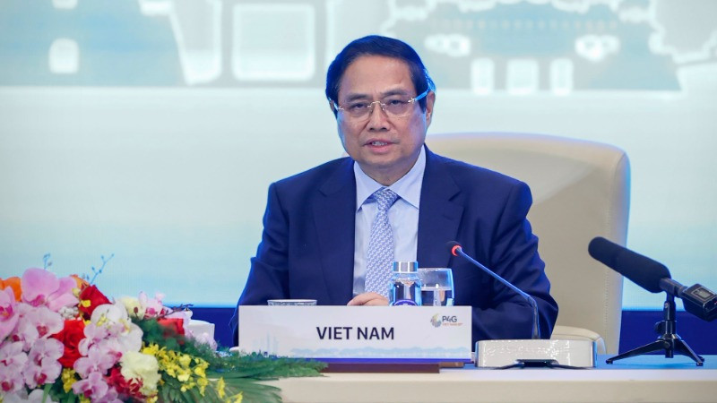 Thủ tướng Phạm Minh Chính phát biểu tại phiên thảo luận. (Ảnh: VGP) Thủ tướng Phạm Minh Chính phát biểu tại phiên thảo luận. (Ảnh: VGP)