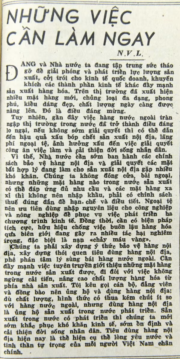 Những việc cần làm ngay (Bài 26)