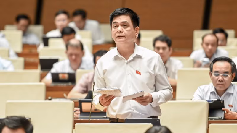 Đại biểu Nguyễn Lâm Thành (Thái Nguyên). (Ảnh: BÙI GIANG)