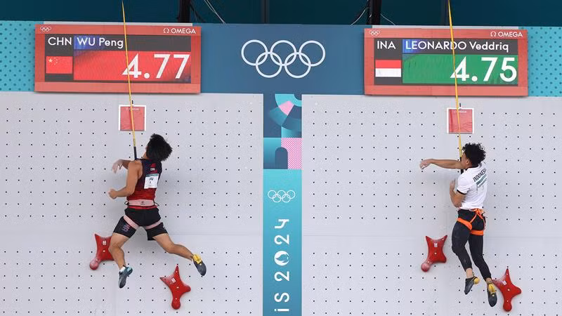 Leonardo về đích trước Wu Peng chỉ với chênh lệch hai phần trăm giây. (Ảnh: Getty Images)