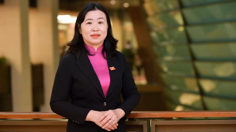 Đại biểu Lê Thị Song An - Đoàn đại biểu Quốc hội tỉnh Long An.