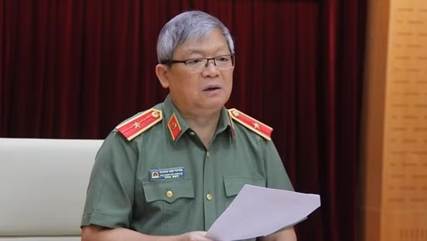 Thiếu tướng Hoàng Anh Tuyên, Phó Chánh Văn phòng Bộ, Người phát ngôn Bộ Công an. (Ảnh: Bộ Công an)