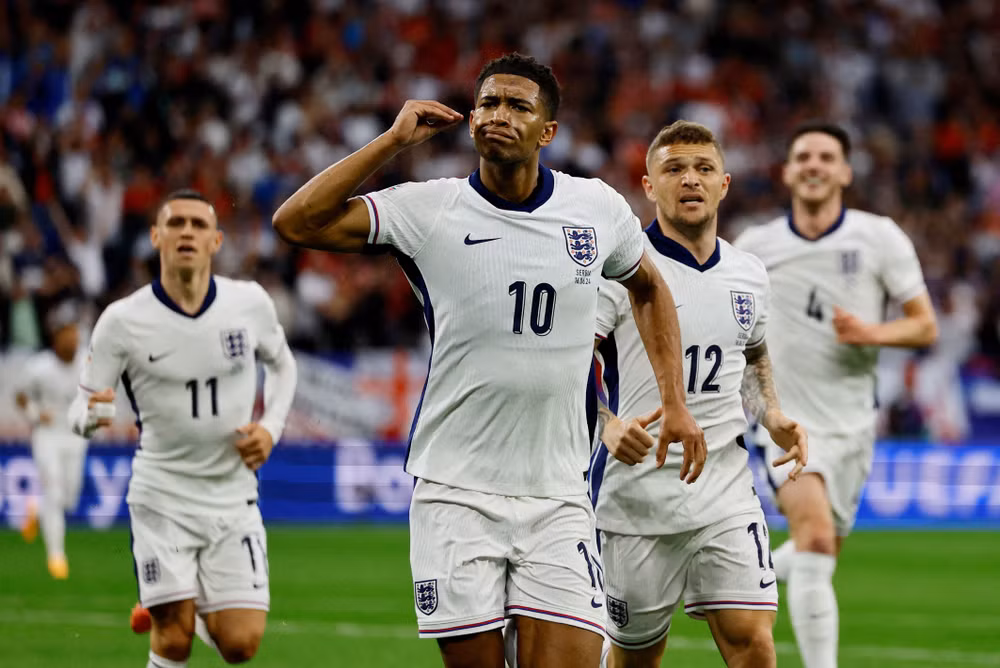 Jude Bellingham (Anh) đã có 2 bàn thắng ở giải năm nay. (Ảnh: Reuters)