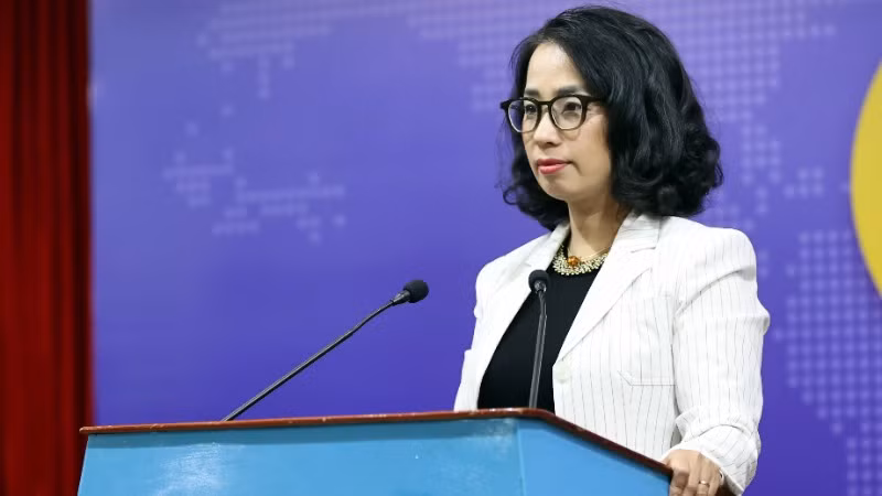 Người phát ngôn Bộ Ngoại giao Việt Nam Phạm Thu Hằng. 