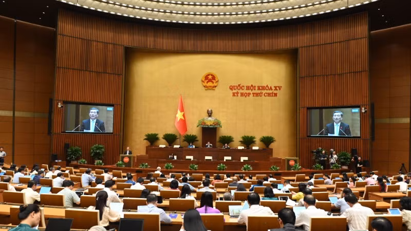 Chủ nhiệm Ủy ban Khoa học, Công nghệ và Môi trường của Quốc hội Lê Quang Huy. (Ảnh: BÙI GIANG)