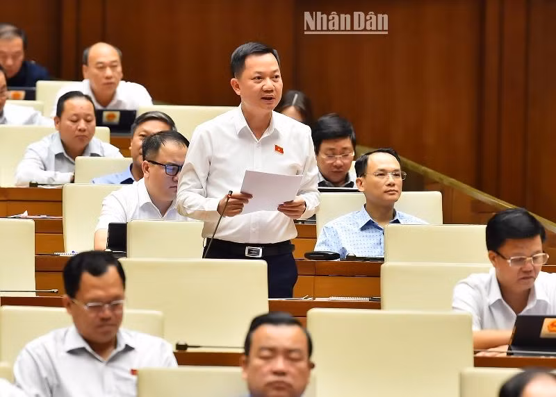 Đại biểu Trịnh Xuân An - Đoàn đại biểu Quốc hội tỉnh Đồng Nai. (Ảnh: THỦY NGUYÊN)