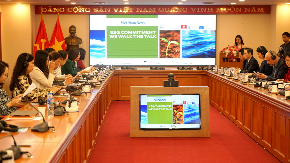 Quang cảnh tọa đàm. (Ảnh: TRUNG HƯNG) 
