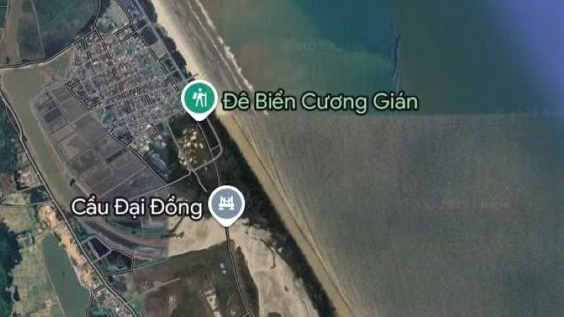 Khu vực bờ biển phát hiện thi thể thuyền viên Nguyễn Văn Cương cách vị trí phát hiện thi thể thuyền viên Bùi Sỹ Nhất khoảng 2km.