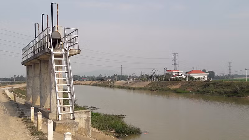 Các hạng mục công trình thủy lợi vùng 3 ở huyện Nông Cống đã đưa vào vận hành, khai thác. (Ảnh minh họa)