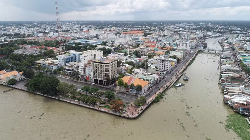 Một góc thành phố Mỹ Tho (Tiền Giang).