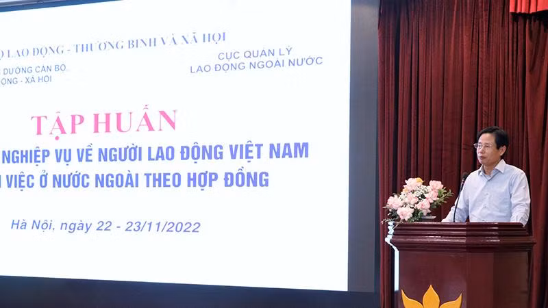 Phó Cục trưởng Nguyễn Gia Liêm phát biểu tại chương trình. (Ảnh: Molisa).
