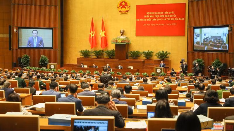 Hội nghị Văn hóa toàn quốc tháng 11/2021 (Ảnh: Đăng Khoa).