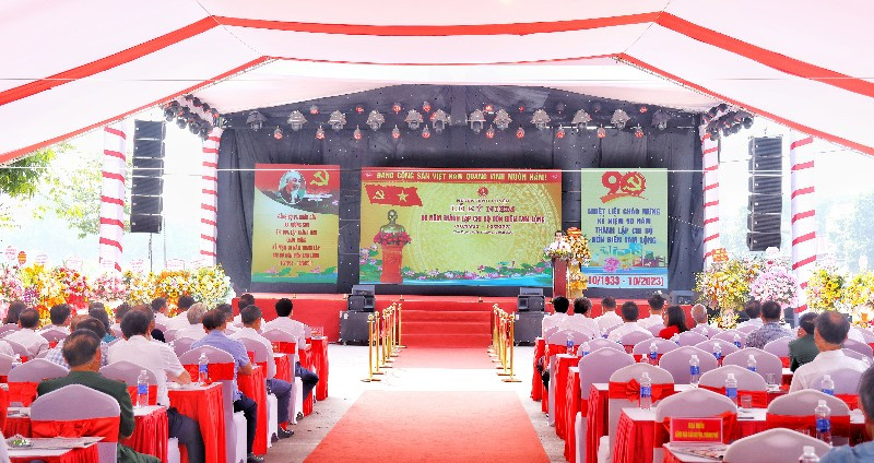 Toàn cảnh lễ kỷ niệm.