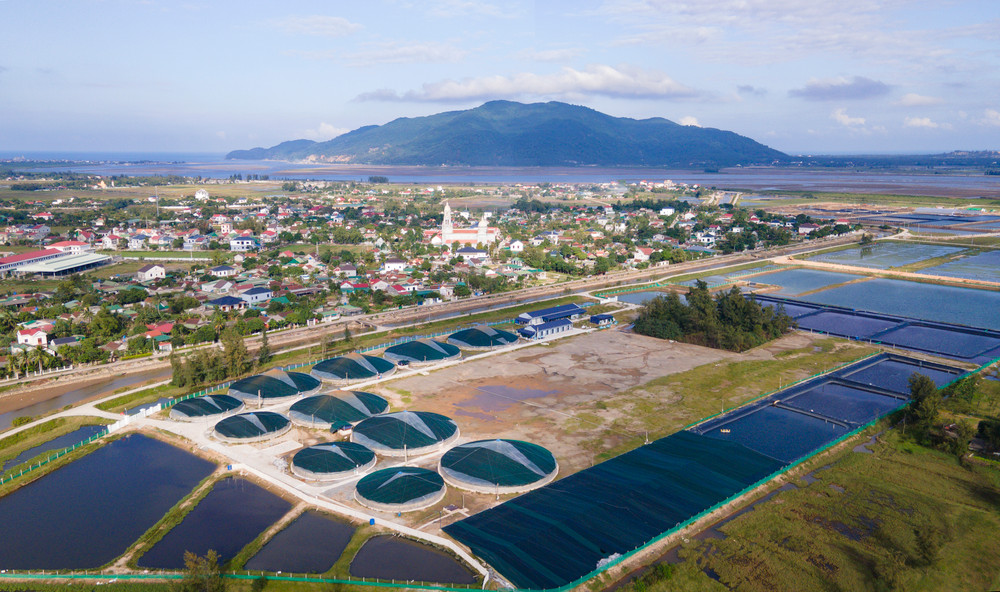 Một góc huyện nông thôn mới Lộc Hà.
