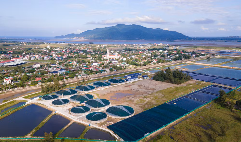 Một góc huyện nông thôn mới Lộc Hà.