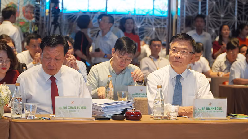 Phó Thủ tướng Chính phủ Lê Thành Long dự, phát biểu chỉ đạo tại hội nghị.