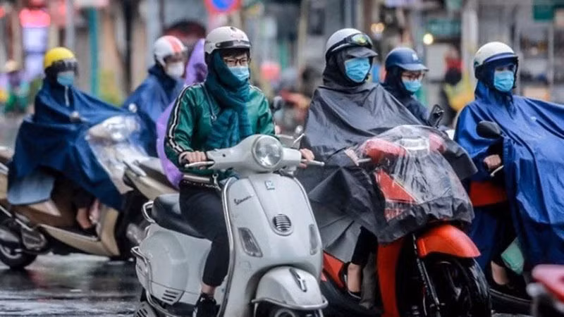 Khu vực Hà Nội từ đêm nay có mưa, mưa nhỏ rải rác, trời chuyển rét. (Ảnh minh họa)