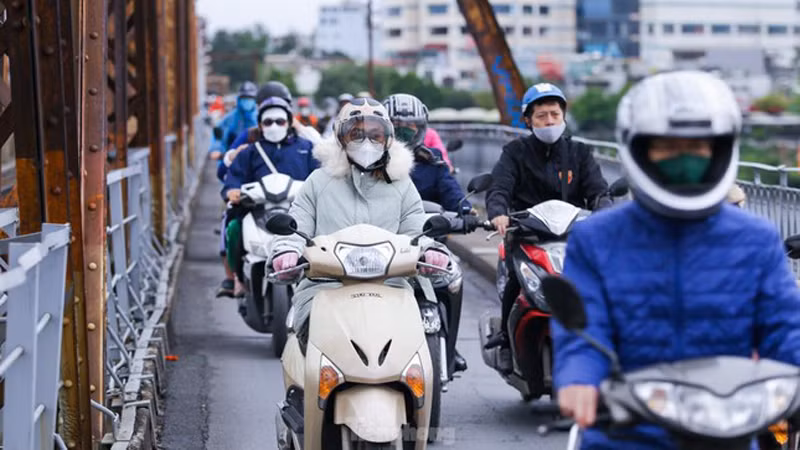 Khu vực Hà Nội không mưa, trời rét, nhiệt độ thấp nhất 14-16 độ C. (Ảnh minh họa)