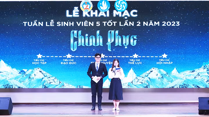 Lễ khai mạc Tuần lễ Sinh viên 5 tốt năm 2023