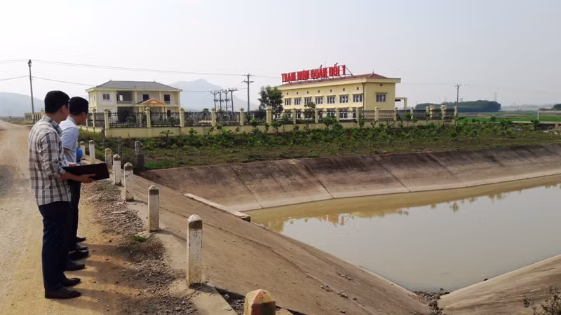 Công trình thuộc hệ thống thủy lợi vùng 3 ở huyện Nông Cống đã đưa vào vận hành, khai thác.