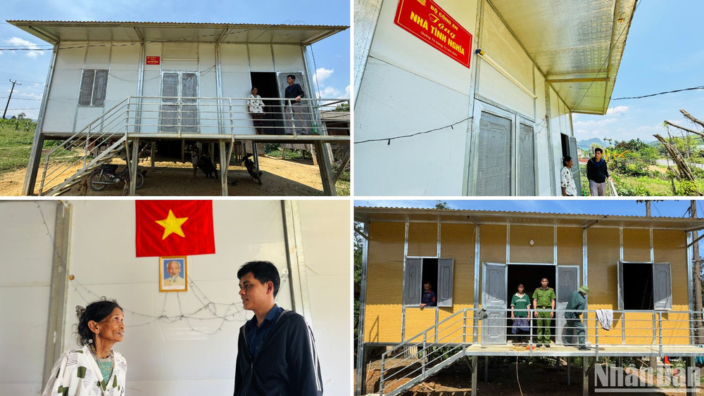 Những ngôi nhà mới vững chãi và ấm cúng đã làm thay đổi bộ mặt của các bản làng vùng cao Quảng Trị. Những ngôi nhà mới vững chãi và ấm cúng đã làm thay đổi bộ mặt của các bản làng vùng cao Quảng Trị.