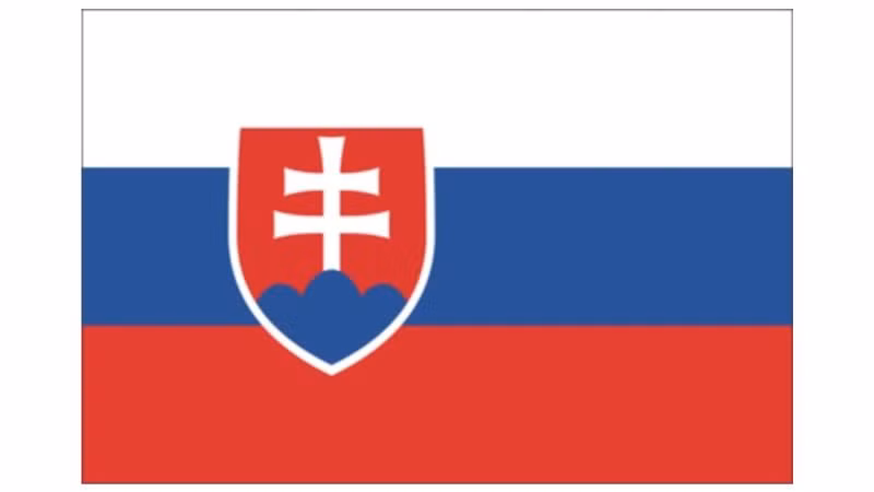 Quốc kỳ Cộng hòa Slovakia. 
