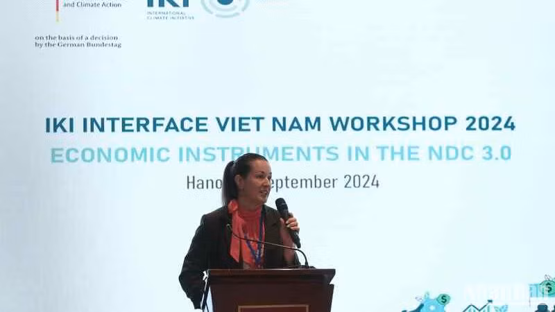 Đại biểu trao đổi và chia sẻ kiến thức tại hội thảo. (Ảnh: GIZ)